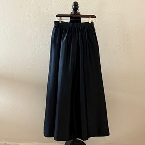 Chic Nippon Night Black Maxi Evening Skirt